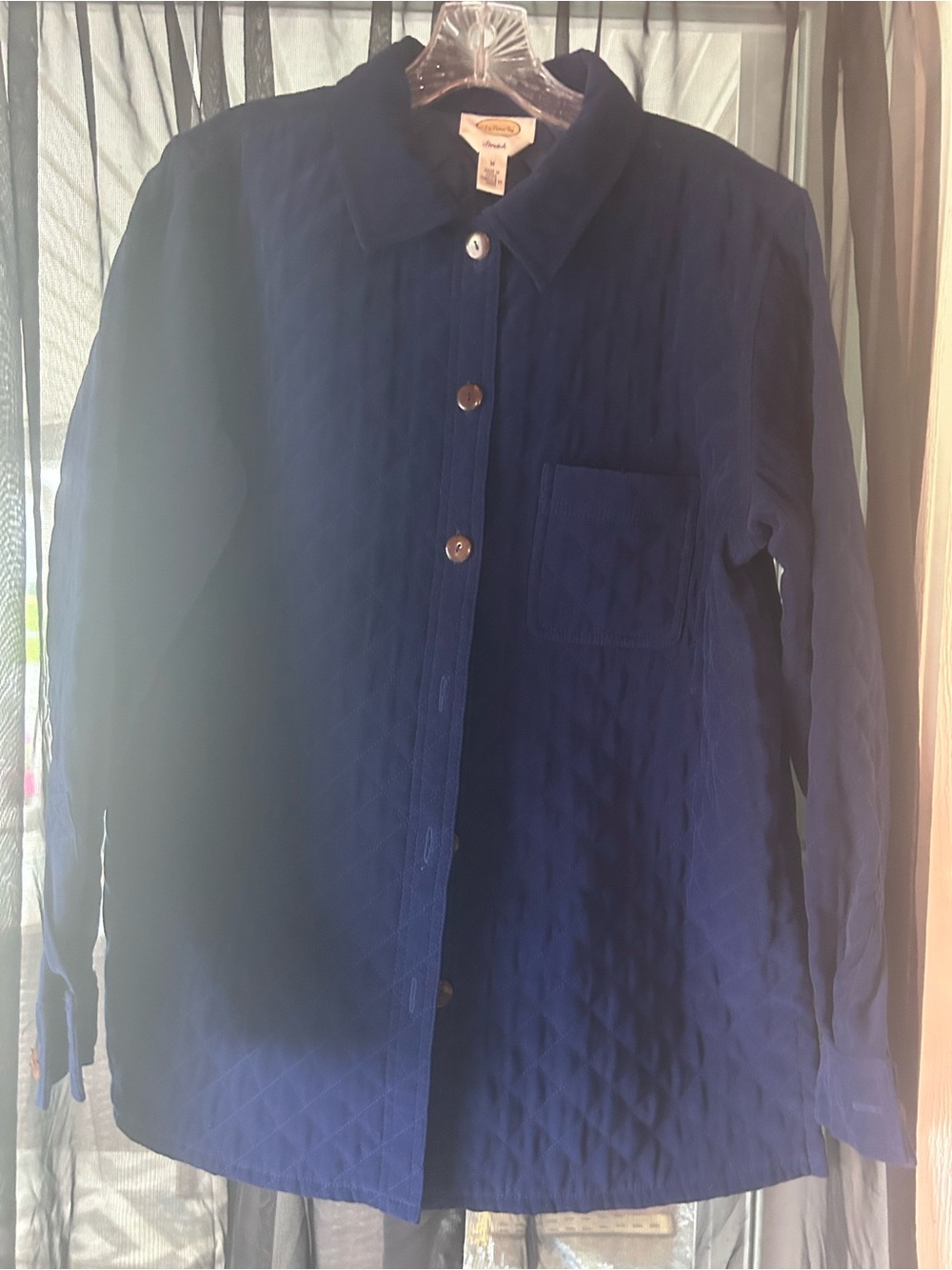Talbots Quilted Utility Jacket in Navy